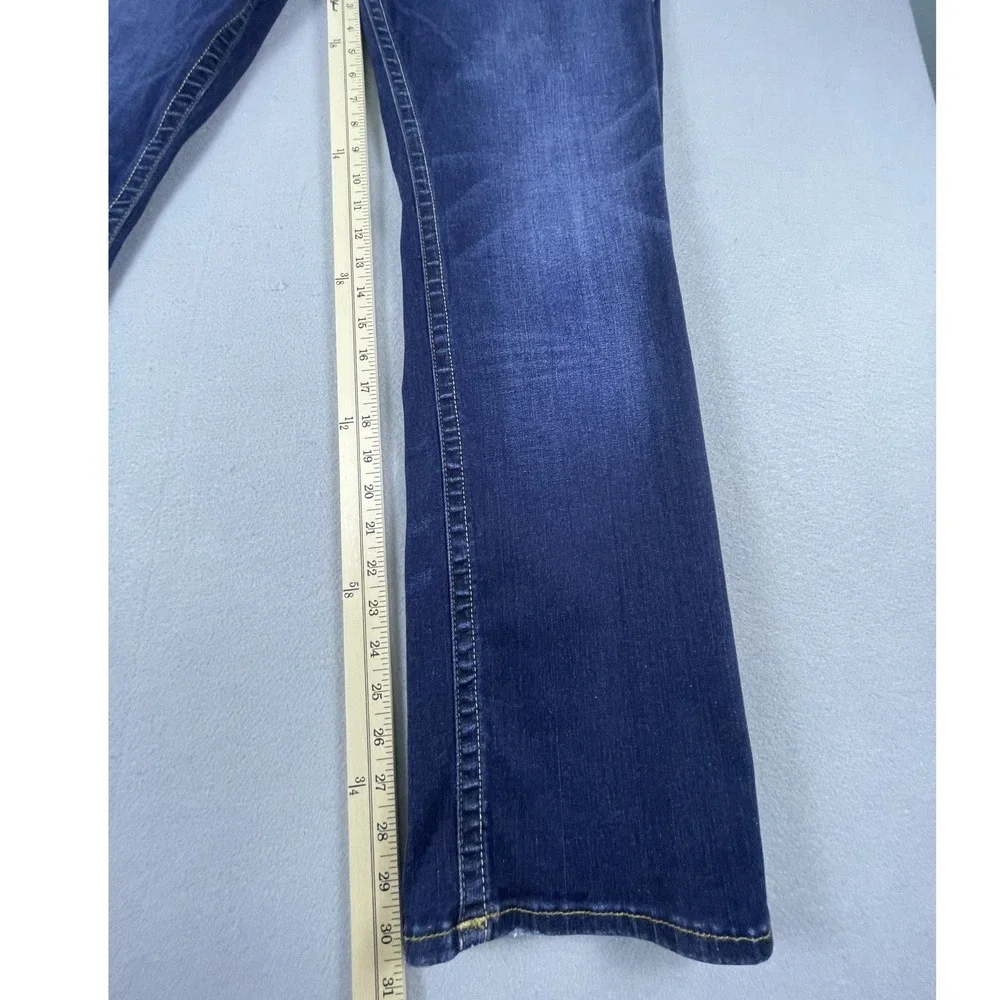 True Religion Jeans Mens 40 Blue Ricky Relaxed Straight Dark Wash Denim Casual